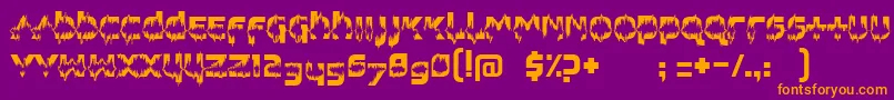 FeedbackLoud Font – Orange Fonts on Purple Background