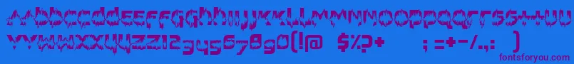 FeedbackLoud Font – Purple Fonts on Blue Background