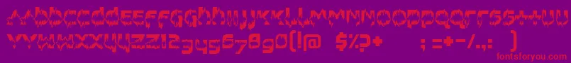 FeedbackLoud Font – Red Fonts on Purple Background