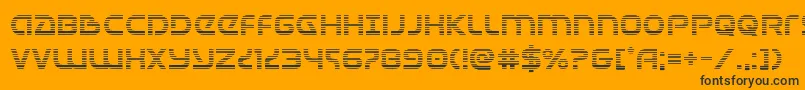 Universaljackgrad Font – Black Fonts on Orange Background