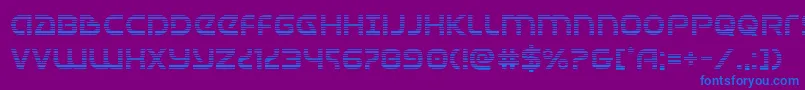 Universaljackgrad Font – Blue Fonts on Purple Background