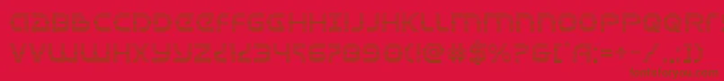 Universaljackgrad Font – Brown Fonts on Red Background