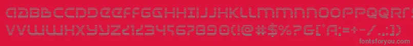 Universaljackgrad Font – Gray Fonts on Red Background