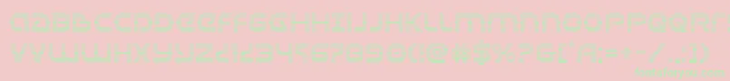 Universaljackgrad-Schriftart – Grüne Schriften auf rosa Hintergrund