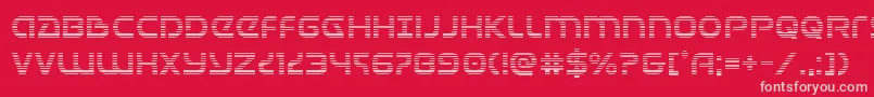 Universaljackgrad Font – Pink Fonts on Red Background