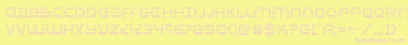 Universaljackgrad Font – Pink Fonts on Yellow Background