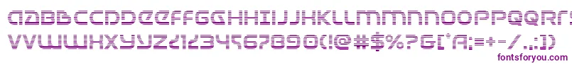 Universaljackgrad-Schriftart – Violette Schriften auf weißem Hintergrund