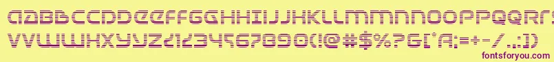 Universaljackgrad Font – Purple Fonts on Yellow Background