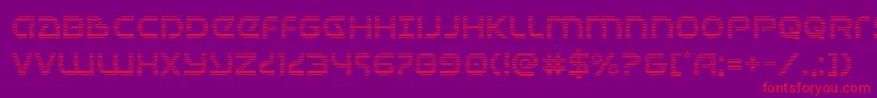 Universaljackgrad Font – Red Fonts on Purple Background