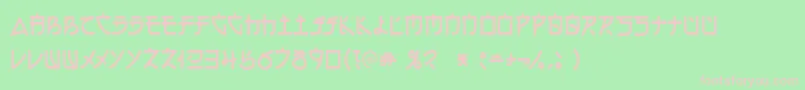 Electroh Font – Pink Fonts on Green Background