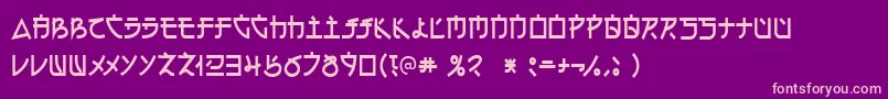 Electroh Font – Pink Fonts on Purple Background