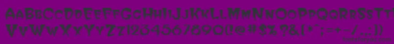 Czcionka Hallween – czarne czcionki na fioletowym tle
