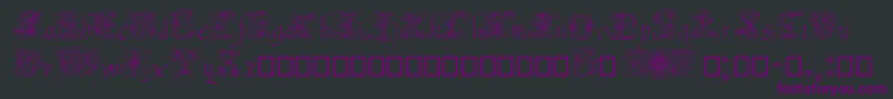 Шрифт AndradeSwash – фиолетовые шрифты на чёрном фоне