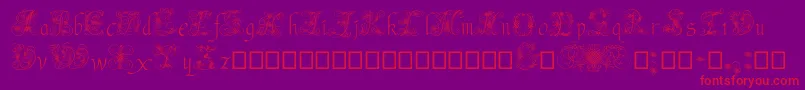 AndradeSwash Font – Red Fonts on Purple Background