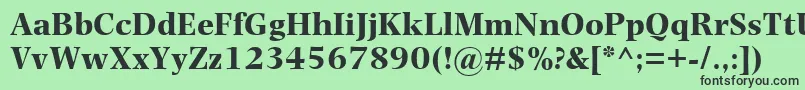 PhotinaMtBold Font – Black Fonts on Green Background