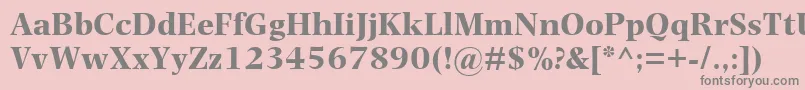 PhotinaMtBold Font – Gray Fonts on Pink Background