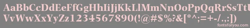PhotinaMtBold Font – Pink Fonts on Gray Background