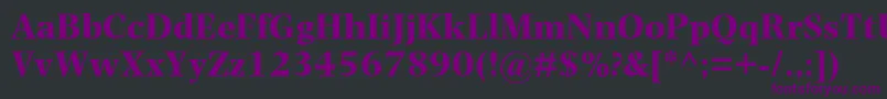 PhotinaMtBold Font – Purple Fonts on Black Background