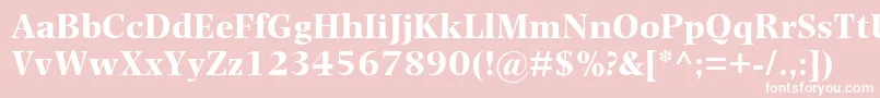PhotinaMtBold Font – White Fonts on Pink Background