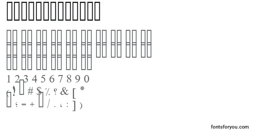 PtBoldHeadingフォント–アルファベット、数字、特殊文字