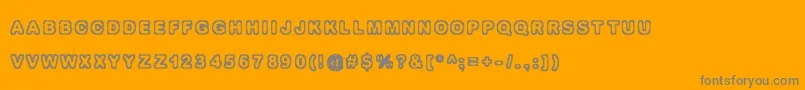 Izolation Font – Gray Fonts on Orange Background