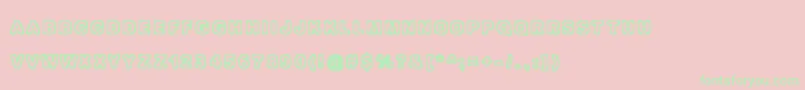 Izolation Font – Green Fonts on Pink Background