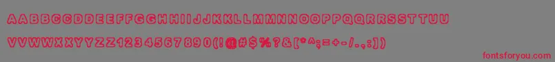 Izolation Font – Red Fonts on Gray Background