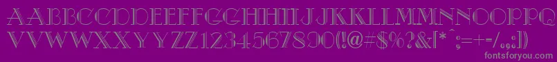 DebutNormal Font – Gray Fonts on Purple Background