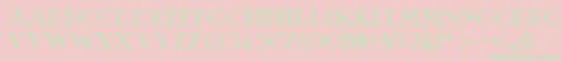 DebutNormal Font – Green Fonts on Pink Background