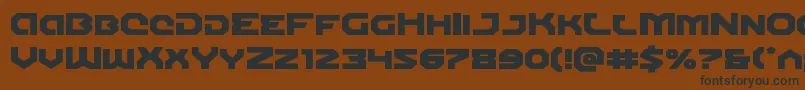 Gunnerstormexpand Font – Black Fonts on Brown Background