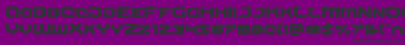 Gunnerstormexpand Font – Black Fonts on Purple Background