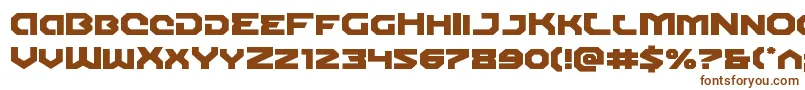 Шрифт Gunnerstormexpand – коричневые шрифты на белом фоне