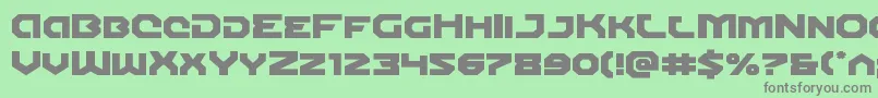 Gunnerstormexpand Font – Gray Fonts on Green Background