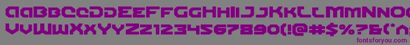 Gunnerstormexpand Font – Purple Fonts on Gray Background