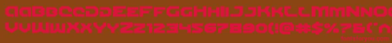 Gunnerstormexpand Font – Red Fonts on Brown Background