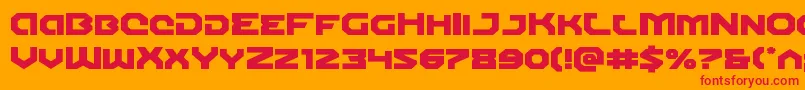 Шрифт Gunnerstormexpand – красные шрифты на оранжевом фоне