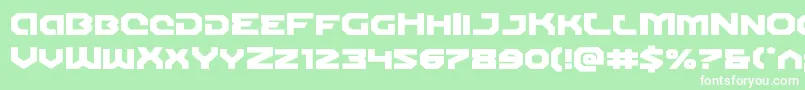 Gunnerstormexpand Font – White Fonts on Green Background