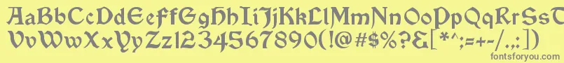 More about VinqueRegular Font VinqueRegular Font – Gray Fonts on Yellow Background