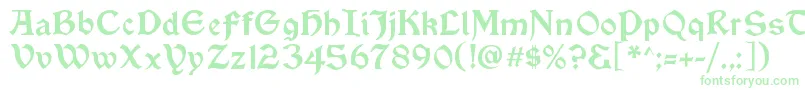 VinqueRegular-Schriftart – Grüne Schriften auf weißem Hintergrund