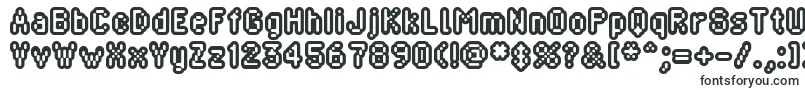 Шрифт Blippia – рельефные шрифты