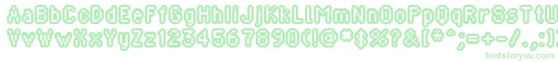 Blippia Font – Green Fonts on White Background