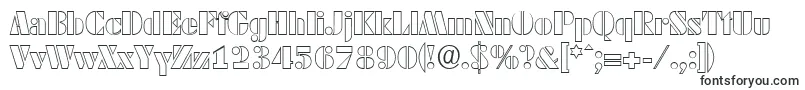 Шрифт DekoblackopenserialRegular – объёмные шрифты