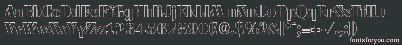 DekoblackopenserialRegular Font – Pink Fonts on Black Background