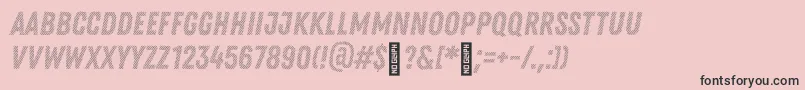 Zingrustd2demoBase Font – Black Fonts on Pink Background