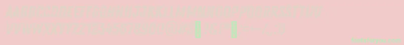 Zingrustd2demoBase Font – Green Fonts on Pink Background