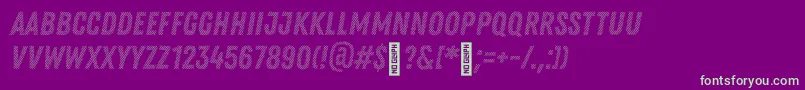 Zingrustd2demoBase Font – Green Fonts on Purple Background