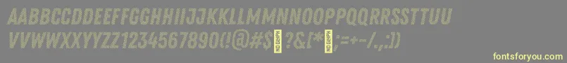 Fonte Zingrustd2demoBase – fontes amarelas em um fundo cinza