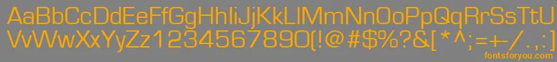EuroUkrainian-Schriftart – Orangefarbene Schriften auf grauem Hintergrund