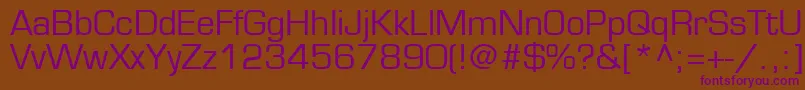 EuroUkrainian Font – Purple Fonts on Brown Background