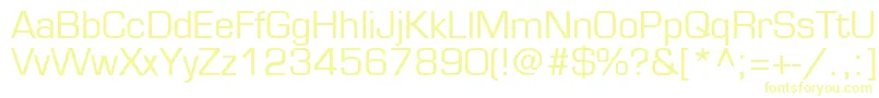 EuroUkrainian Font – Yellow Fonts on White Background